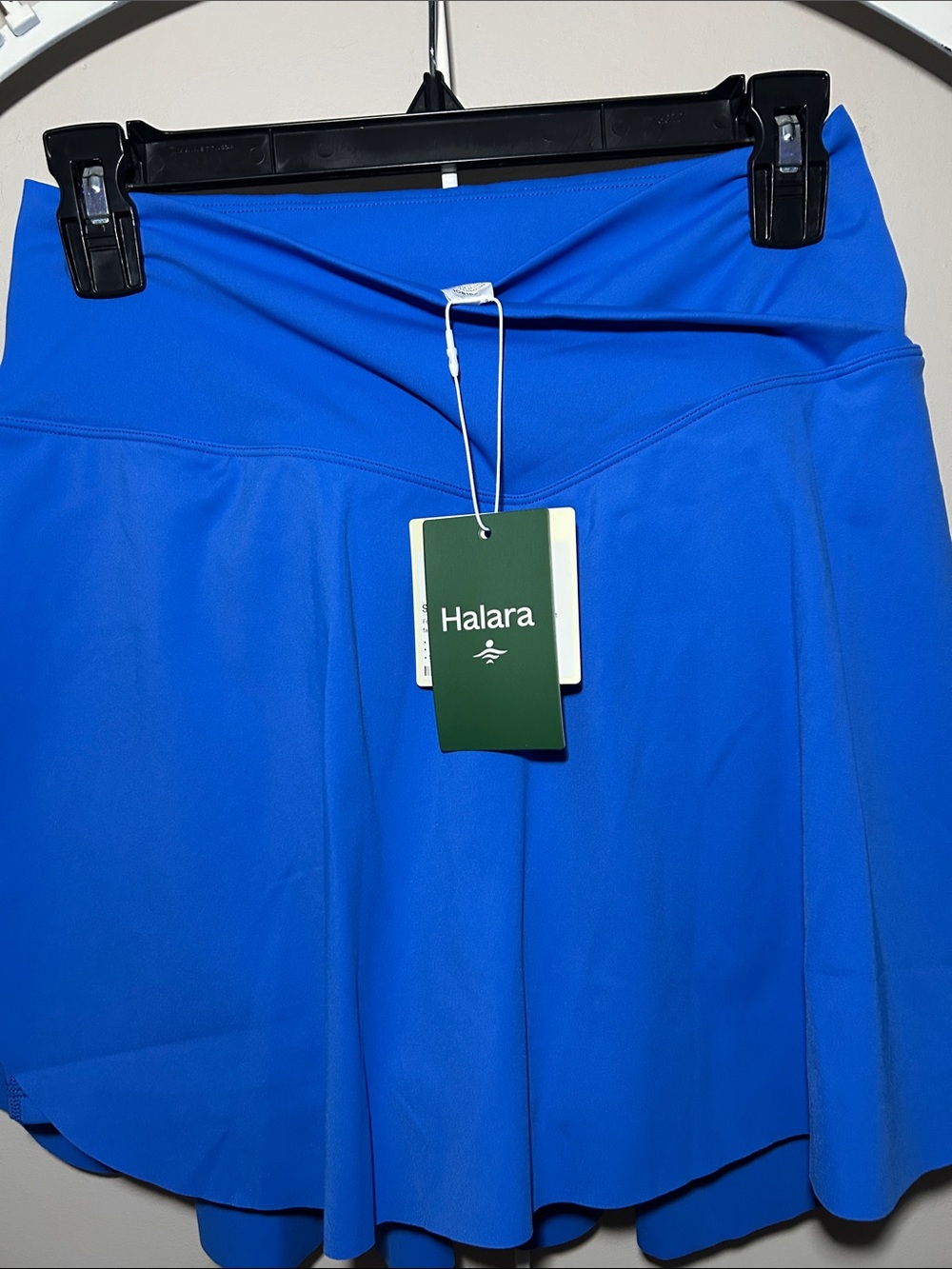 NWT HALARA SoftlyZero Airy Bright Blue Flared Athletic Skort - Picture 2 of 6